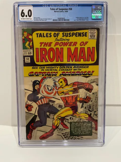 Tales of Suspense #58 CGC 6.0 FN Marvel 1964 2nd Appearance Of Kraven the Hunter