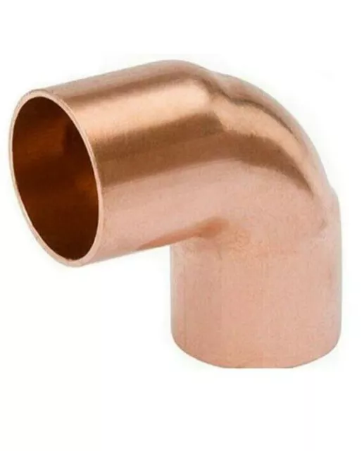 New Bag Of 100 Copper 1/2" 90 Degree Sweat Elbows Plumber 4000860