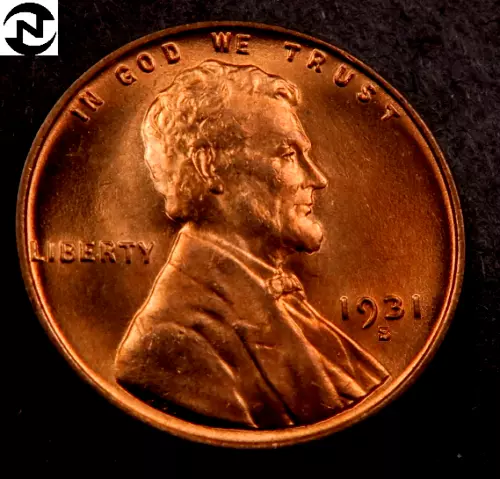 1931-S Lincoln Wheat Penny Cent ~ Gem BU (red) ~ Key Date! ~ 1 Coin