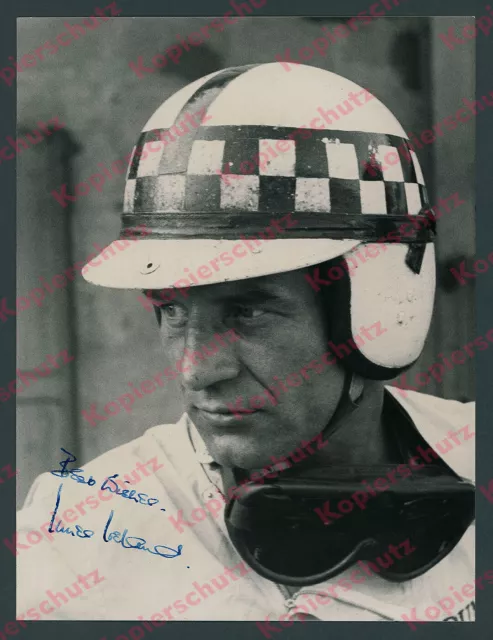 or. Foto signiert Innes Ireland Autogramm Lotus Motorsport Grand Prix Monza 1962