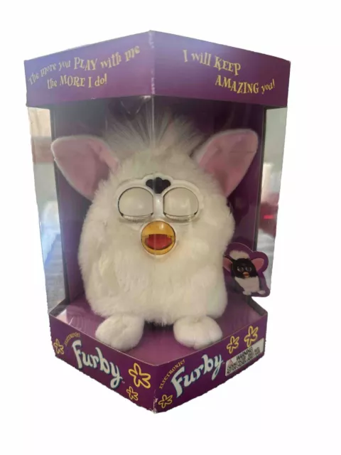 1998 Electronic Furby Snowball White 70-800 Tiger Electronics New In Box Sealed