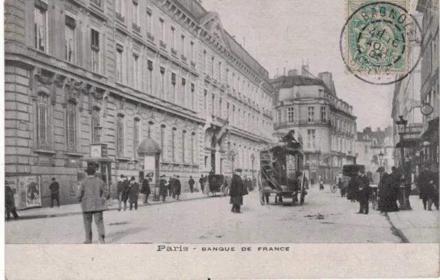 CPA Carte Postale Ancienne PARIS Banque de France