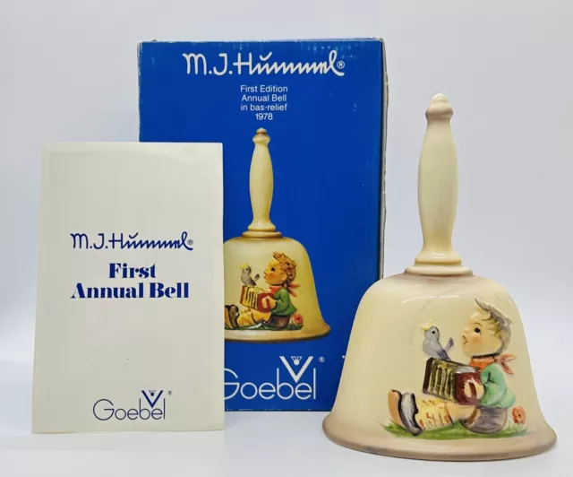 1978 Goebel Annual Bell First Edition "Let's Sing" HUM 700 M.J. Hummel Porcelain