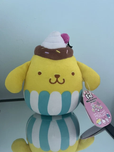 Squishmallows Kellytoy Sanrio Mini Peluche 3.5″ – Pompompurin Portachiavi – Nuovo