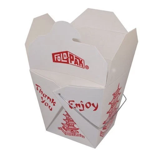 Pck 15 Chinese Take Out Boxes Pagoda 8 Oz / Half Pint Party Favor, Food Pail