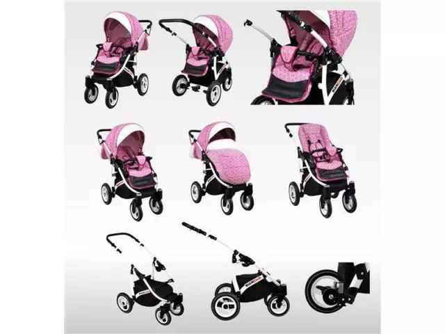 Poussette Isofix 3 en 1 2 en 1 avec siège auto tout en un BianCino de Chillykids 3