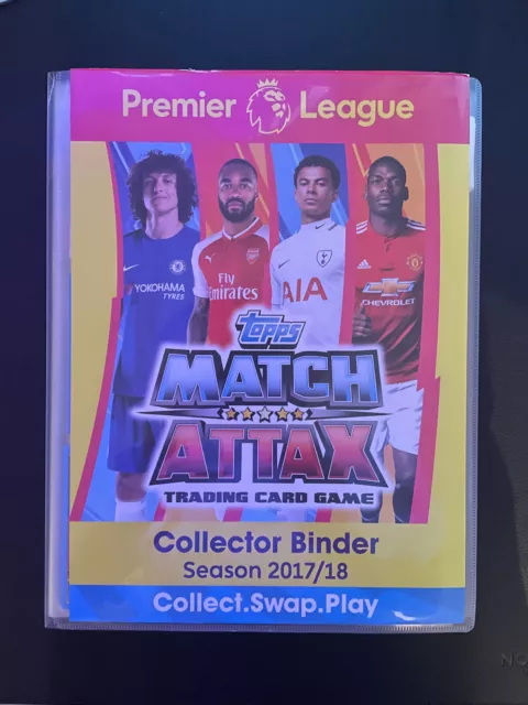 Match Attax Premier League 17/18 Football Card Binder - 360 Complete Cards