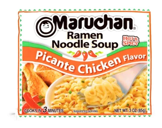 Maruchan Ramen Pasta Zuppa , Piccante Pollo Gusto (89ml) 12 Contare