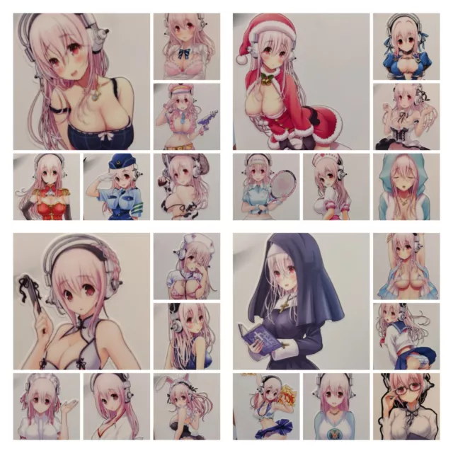 Super Sonico Bundle #2 (x24 Decals!) - Waterproof Anime Sticker / Decal