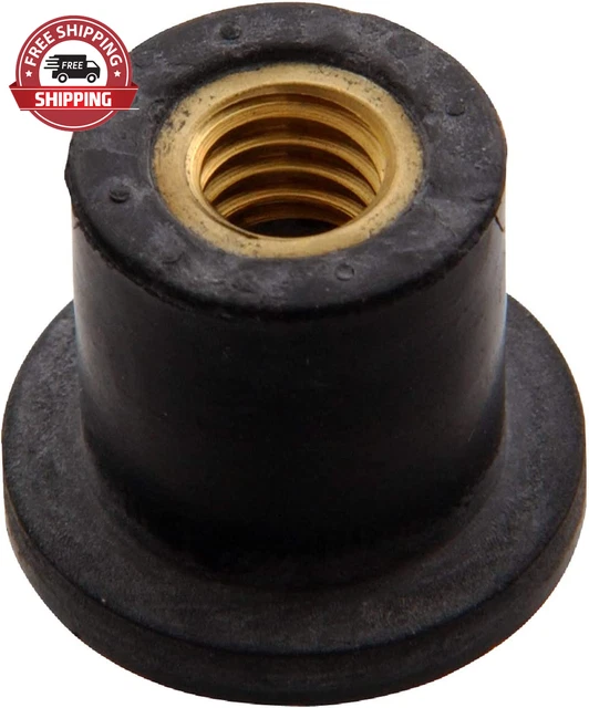 3327 ¼-20 X 3/4-Inch Expansion Nut, 10-Pack , Black