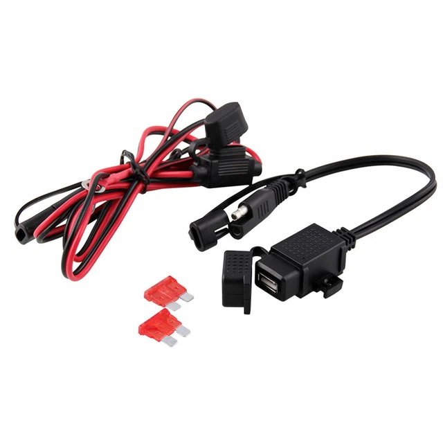12 V Kit Chargeur USB Moto Chargeur USB Adaptateur USB Câble
