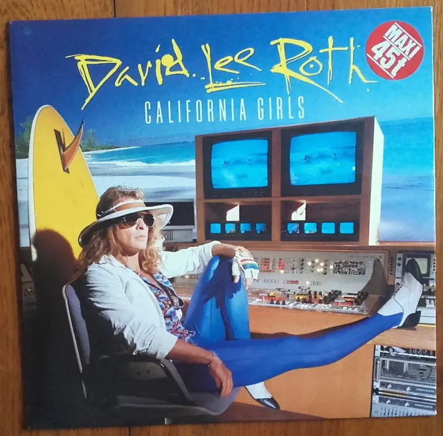 MAXI 45t DAVID LEE ROTH (VAN HALEN) « California girls » SURF ROCK GERMANY 1985