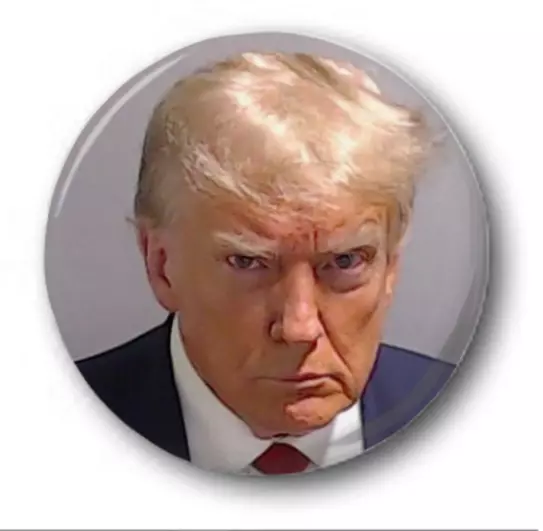 Trump Mugshot - 2.5cm/25mm Bouton Badge - USA Éléction Républicain Maga