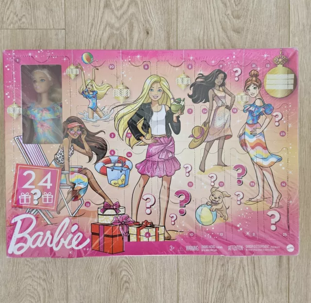 BARBIE Advent Calendar Christmas 2022 Doll & Fashion Accessories - BRAND NEW