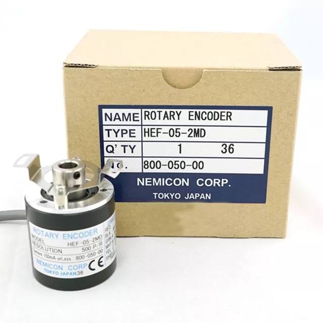 NEMICON HEF-05-2MD Encoder 500P/R New ✦KD