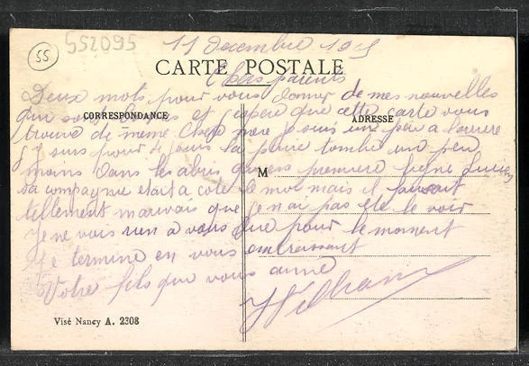 CPA Girauvoisin, Coin de Maison bombardèe par les Allemands 2
