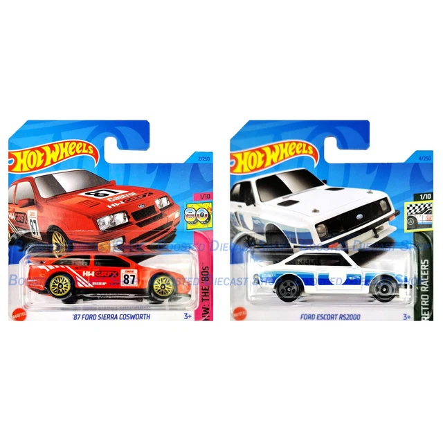 Hot Wheels Ford Escort RS2000 Sierra Cosworth Druckguss Modell Auto Spielzeug Mainline