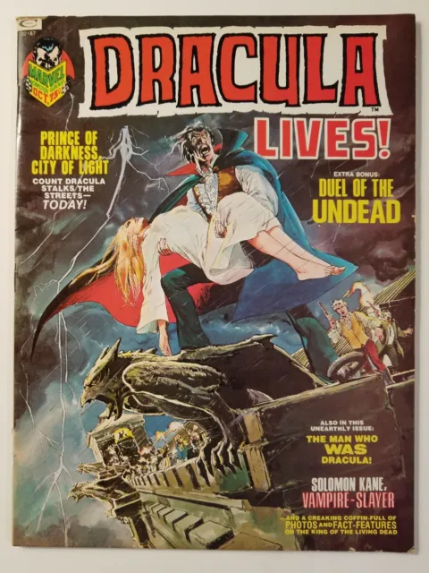 DRACULA LIVES! #3 *Mid-Grade ~FN* MARVEL October 1973 Wolfman/Thomas