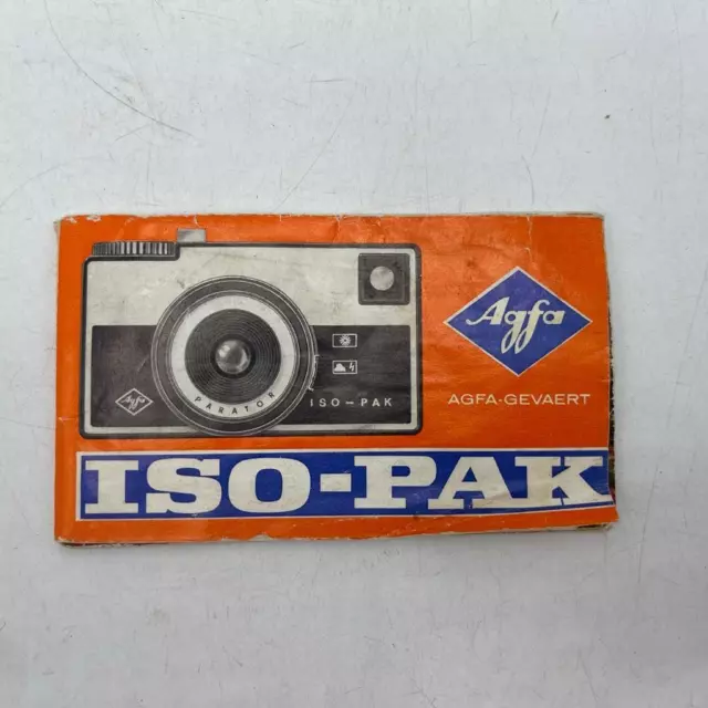 AGFA ISO-Pak Camera Manual made in Germany