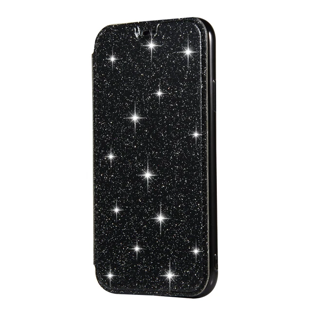 Etui portefeuille premium en cuir PU + étui TPU intérieur Shell Fold avec 2