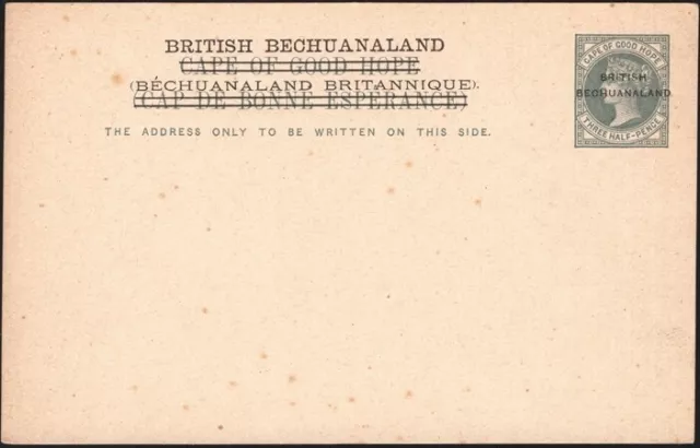 Bechuanaland, 1890. Envoie Carte Qv H&g 6, Excellent État