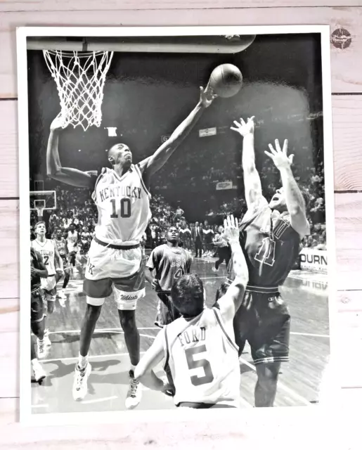 Kentucky Wildcats Basketball Riddick Mashburn 8x10 Photo 1993 LSU Game Photo UK
