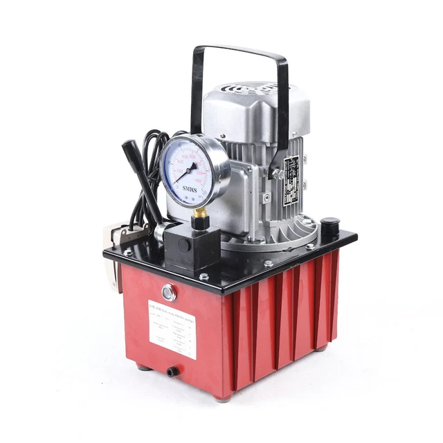 Produktbild von 750W Elektrohydraulikpumpe – 700 Bar / 70 MPa – AC 220V – 7L Öltank – Mit Pedalventil – Für Pressen, Biegemaschinen, Hebebühnen – Inkl. Schlauch (1,8m) & Kupplung
