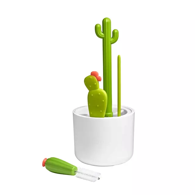 Cacti Bottle Cleaning Brush Set - Includes Bottle Brush, Nipple Brush, Detail Br