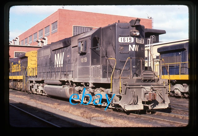 Orig Slide Norfolk & Western N&W NW #1619 SD40 1975