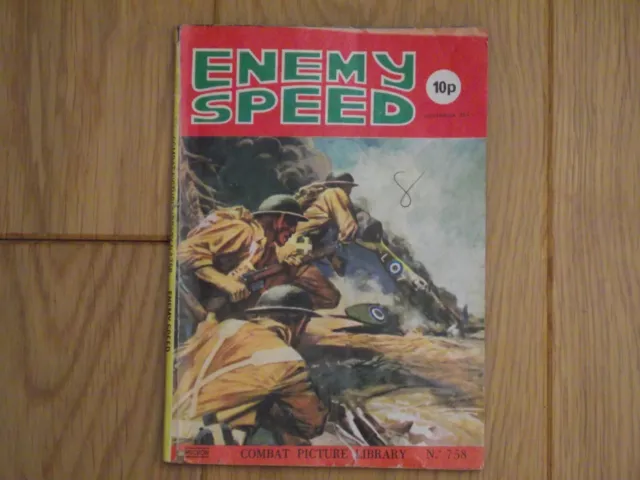 Combat Picture Library No. 758 - Enemy Speed  (like Commando, Air Ace)