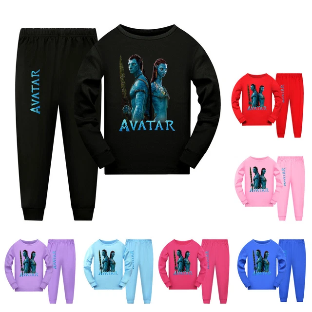 Kids Girls Boys Character Nightwear Pyjamas Avatar 2 Nightie PJs  T-shirt Pants