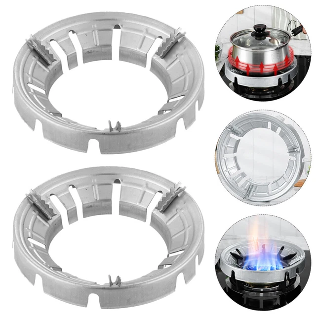 2 un. fundas para estufa de fuego anillo wok a prueba de viento soporte para estufa de gas olla para el hogar