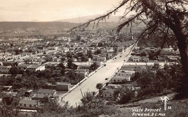 RPPC TIJUANA Mexico TOWN Aerial VIEW Baja California c1972 Real Photo Postcard
