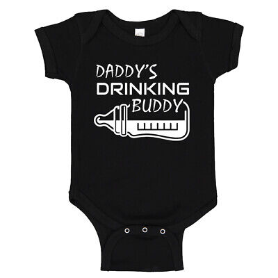 Daddy's Drinking Buddy Cute Baby Bodysuit Vest Printed One Piece Unisex Gift