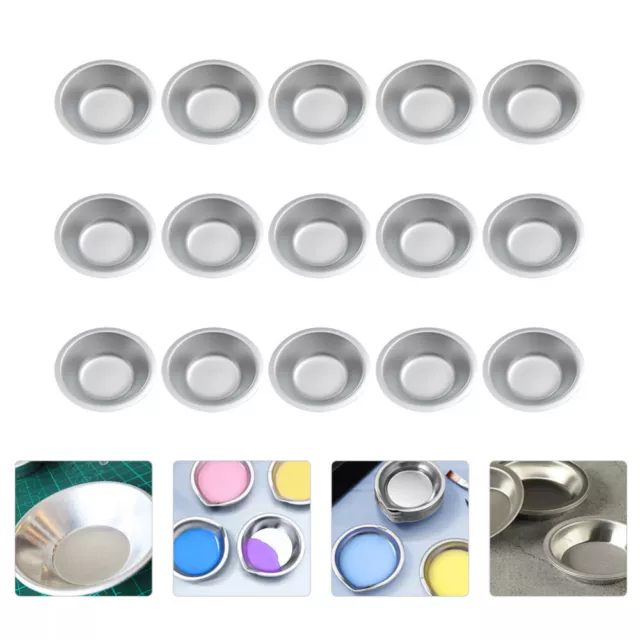 15 PCS Watercolor Paint Tray for Artists Stainless Steel Palette to