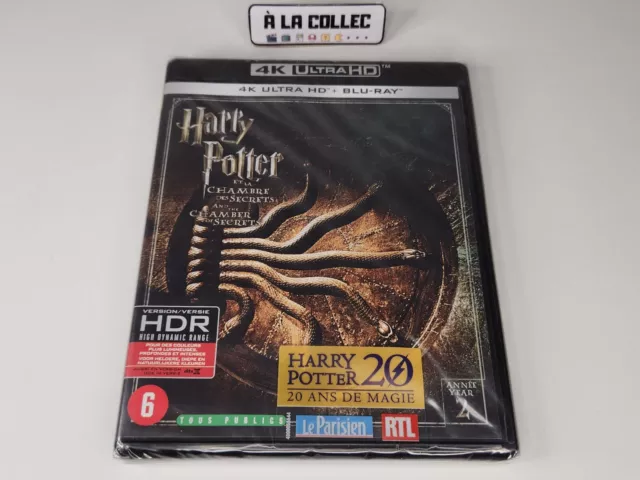 Harry Potter et La Chambre des Secrets - Film Blu-Ray + 4K Ultra HD (FR) - NEUF