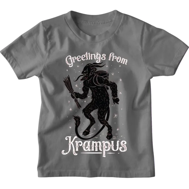 T-shirt Krampus bambini ragazzi ragazze top bambini