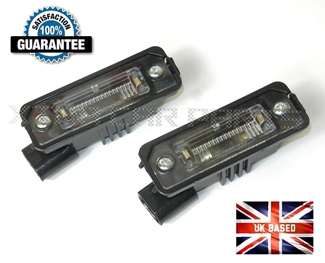 For Vw Passat Cc Golf Mk5 Polo Eos Phaeton Pair Rear Number Plate Light Lamp Set