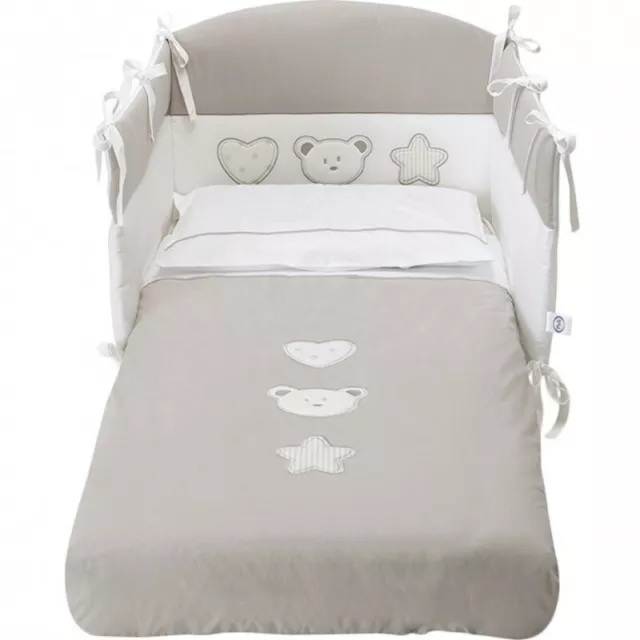 PALI pali birillo 3 pieces duvet set - white dove