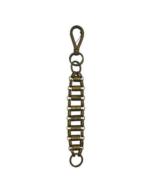 BRASS WATCH FOB ornate sword hanger masonic knights templar