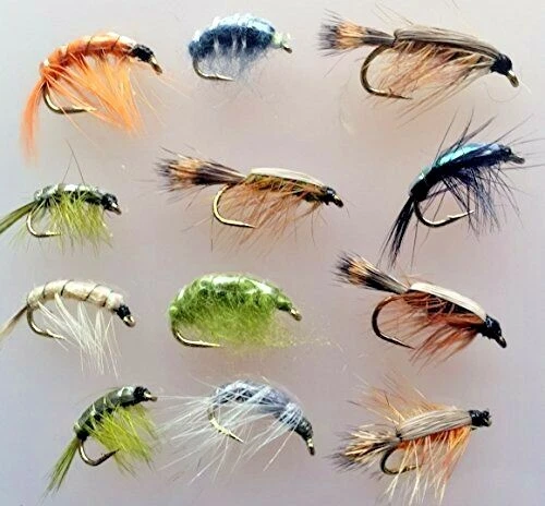 Mouche Pêche Tchèque Nymphes Cuivre Câble Plombé 12 Paquet Tailles 10-12 #136