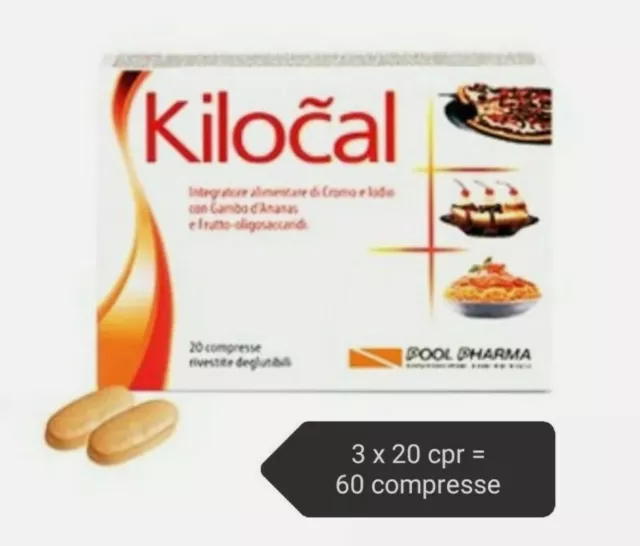 Kilocal 20cpr  x3= TOTALE 60cpr integratore alimentare