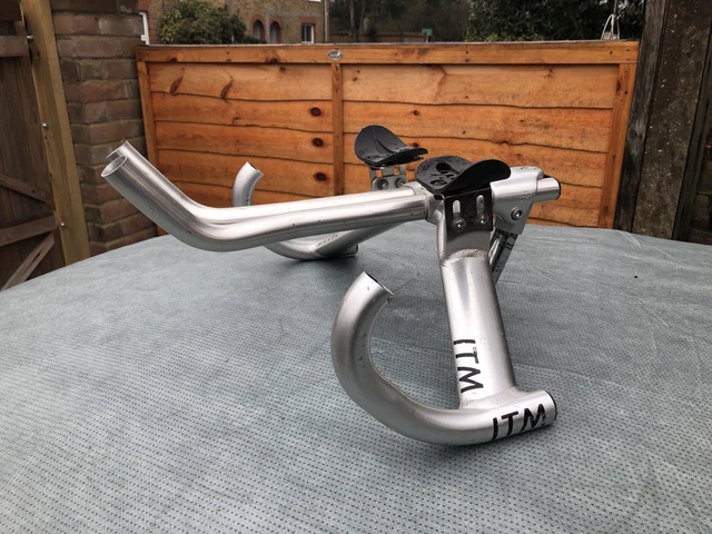 ITM DUAL TT Time Trial Integrated Bars, Quill Stem Rare Retro