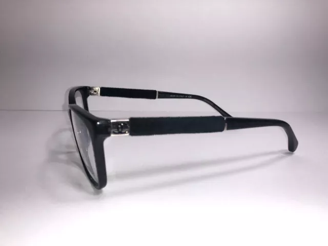 CHANEL Eyeglass Frame 3262 c. 1443 Black Sparkly Women Glass Velvet RARE $599 2