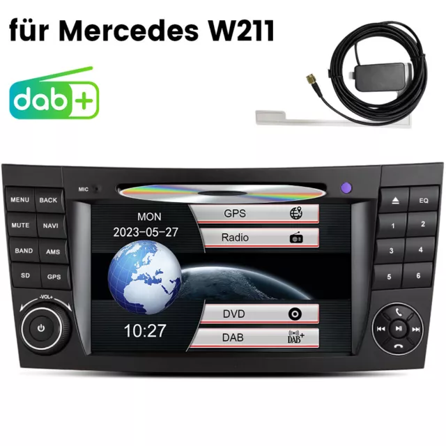 SWC DAB+Autoradio WCE 6.0 für Mercedes Benz E/CLS/G Klasse W211 W219 WIFI USB EQ