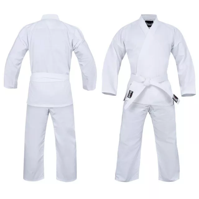 Dragon Karate Uniform 8oz - Kids & Adult Sizes Martial Arts Gi - Morgan Sports