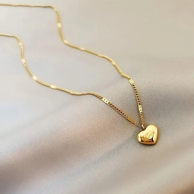 Collares 14k Collar Con Pendiente De Corazon Joyeria Fina Regalos Para Mujeres