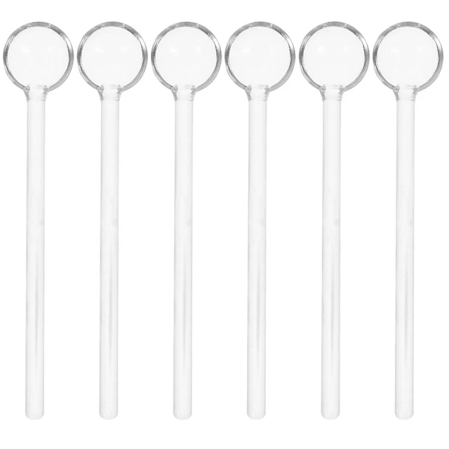 Set 4 Cucchiai Per Ceramica E Cera – Acciaio Inox Con Manico Acrilico Rosa Cristallo - 3