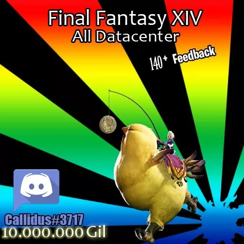 EU/NA/JP Final Fantasy XIV All SERVER 10M Gils FF14 FFXIV PC PS4 PS5