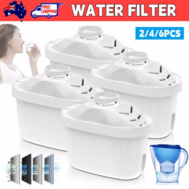 6 Pack For BRITA Maxtra+Plus Water Filter Jug Replacement Cartridges Refills AU